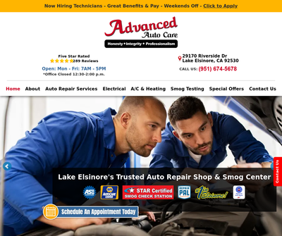 Car Repair Services    Lake Elsinore, CA 