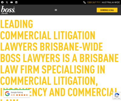 Boss Lawyers | Commercial Litigation Lawyers Spring Hill