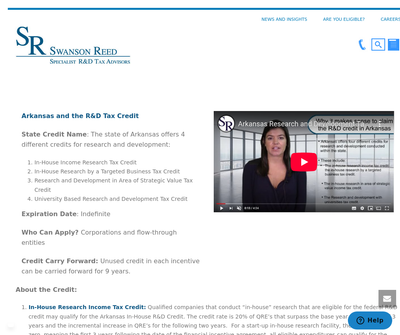 Swanson Reed | Specialist R&D Tax Advisors (Arkansas)
