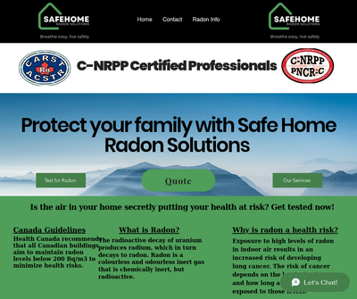Safe Home Radon Solutions Inc.