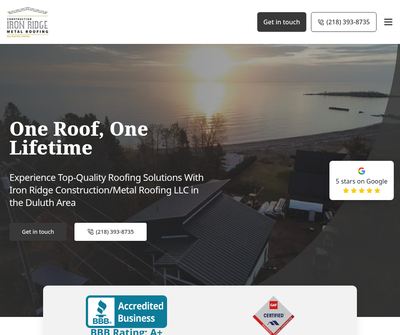 Iron Ridge Construction/Metal Roofing LLC