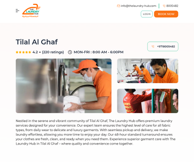 The Laundry Hub - Best laundry services in Tilal Al Ghaf