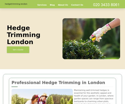 Hedge Trimming London