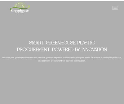 Green House Plastic