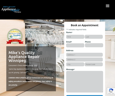 Mike''s Quality Appliance Repair Winnipeg