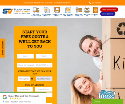 Super Man and Van House Removals Stratford