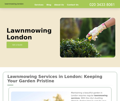 Lawnmowing London