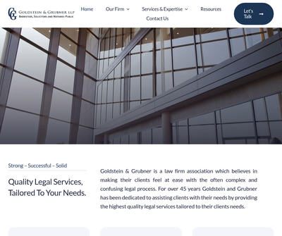 Goldstein & Grubner LLP | Barristers, Solicitors And Notaries Public
