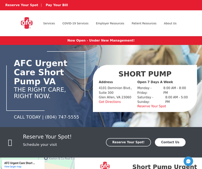 AFC Urgent Care Short Pump