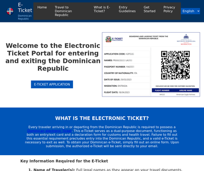 E-Ticket Dominican Republic