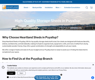 Puyallup's Premier Shed Solutions