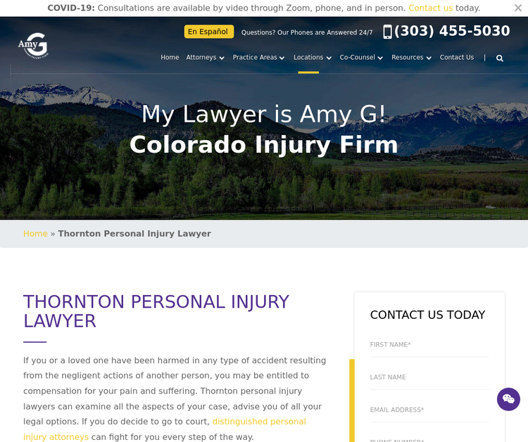 Amy G Injury Firm