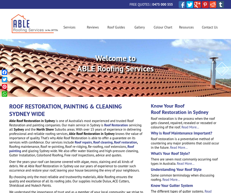 Able Roof Restoration