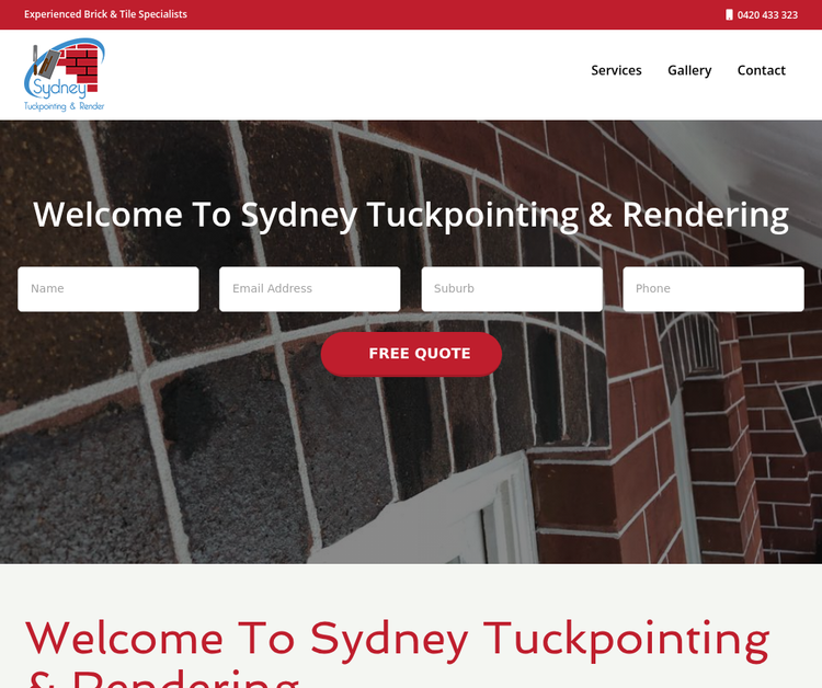 Sydney Tuckpointing & Rendering
