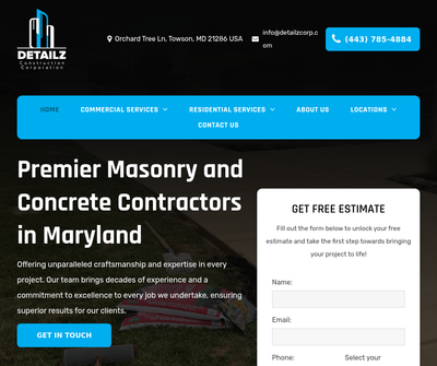 Premium Masonry & Concrete Contractors in Baltimore