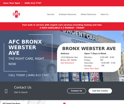 AFC Urgent Care Bronx Webster Ave