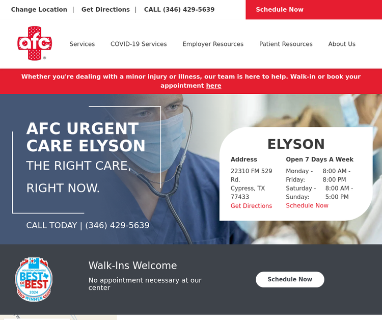 AFC Urgent Care Elyson