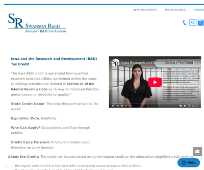 Swanson Reed | Specialist R&D Tax Advisors (Iowa)
