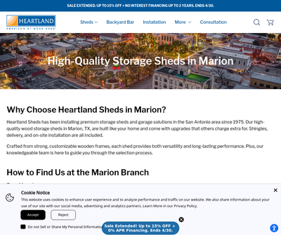 Heartland Sheds in Marion, TX 