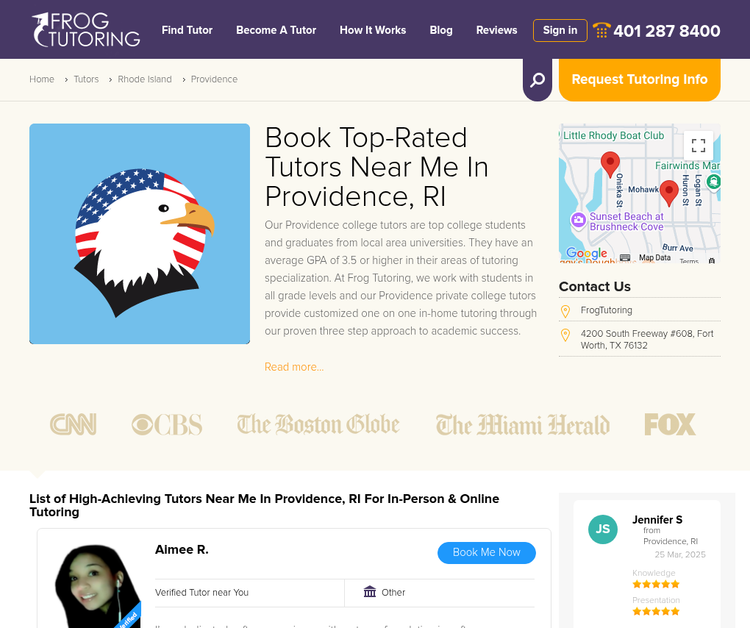 Frog Tutoring Providence