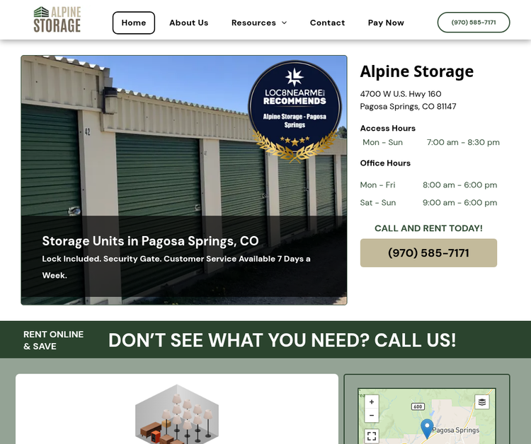 Alpine Storage - Pagosa Springs