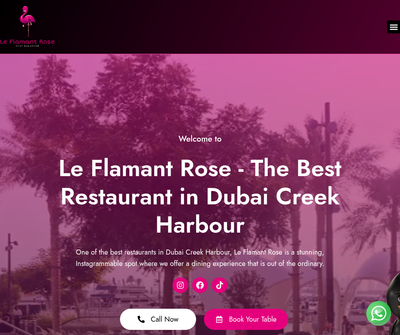 Le Flamant Rose - Best Restaurant In Creek Harbour