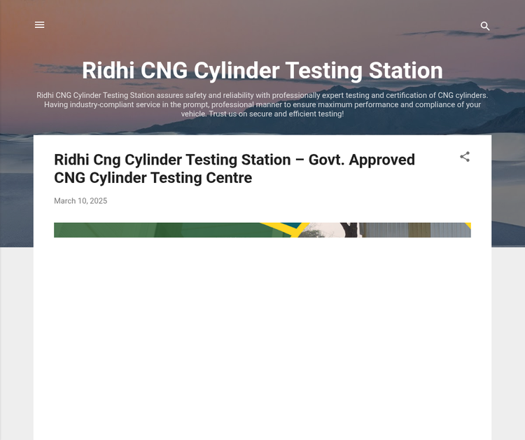 RIDHI CNG CYLINDER TESTING STATION