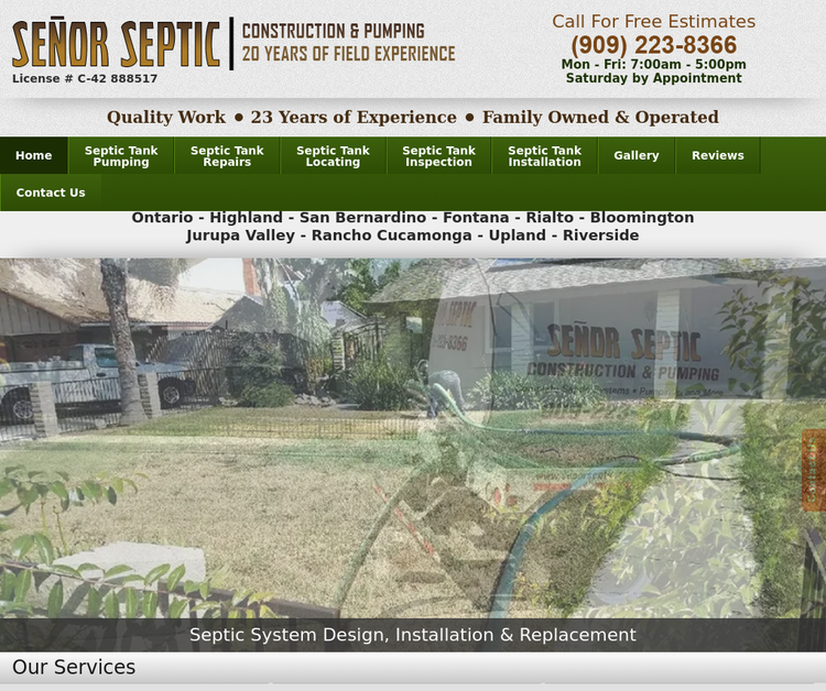 Señor Septic Construction 