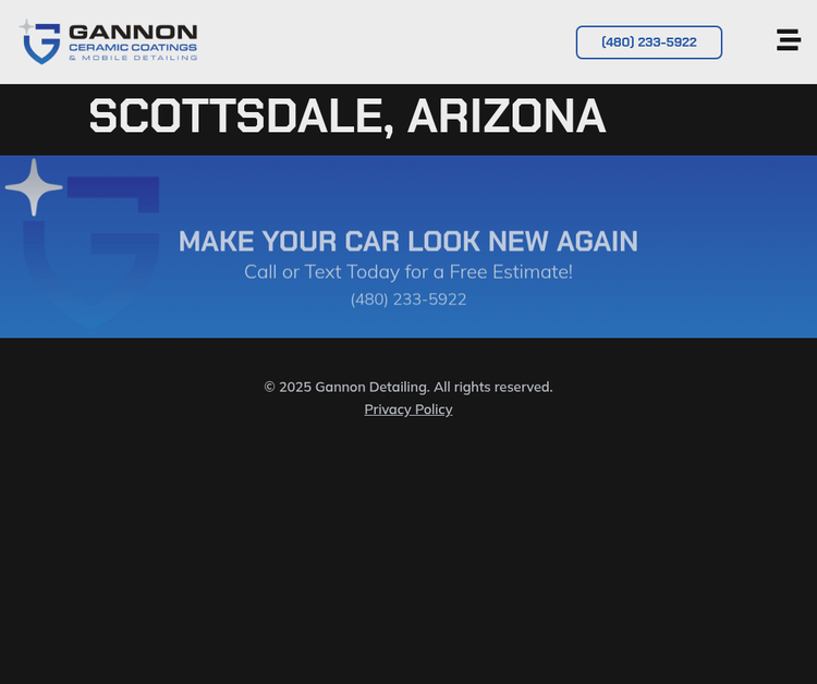 Gannon Ceramic Coatings & Mobile Detailing
