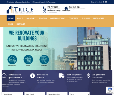 Trice Building Restoration NYC