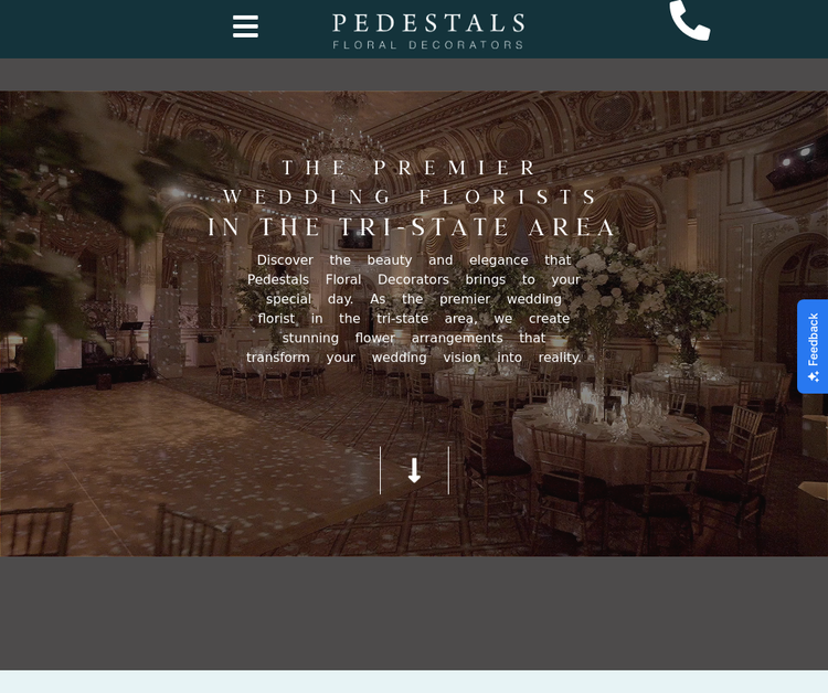 Pedestals Floral Decorators - Wedding & Event Florist of Long Island, NYC, NJ