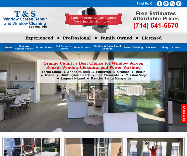 T&S Window Cleaning & Mobile Screen Services