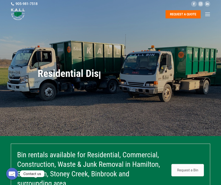 K.A.L.L BIN SERVICES INC.