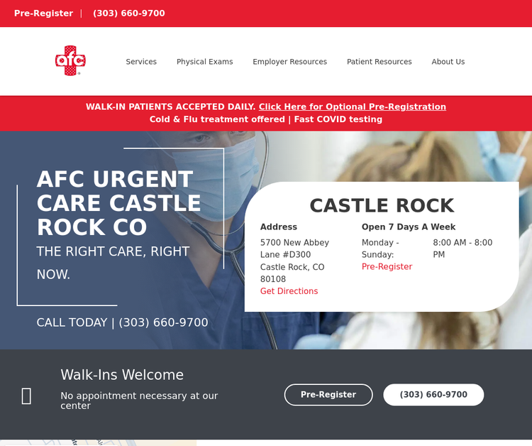 AFC Urgent Care Castle Rock