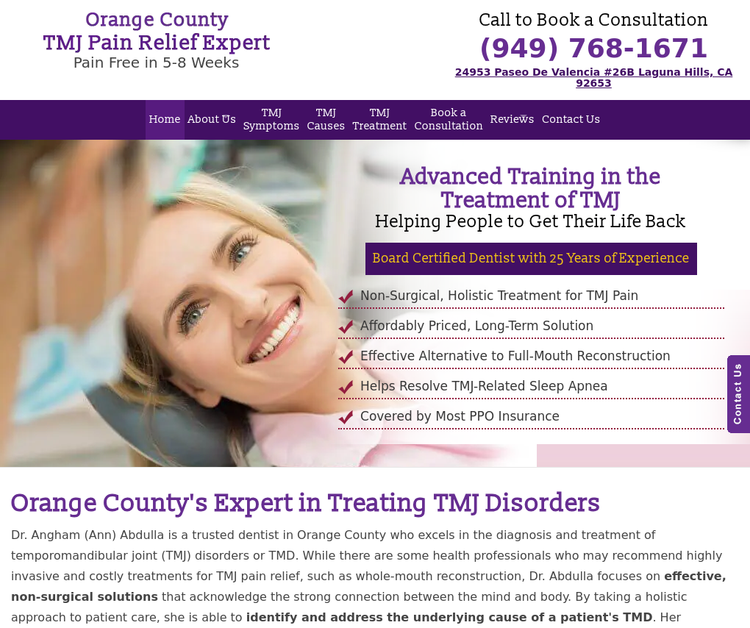 Dr. Abdulla Orange County TMJ Pain Relief Expert