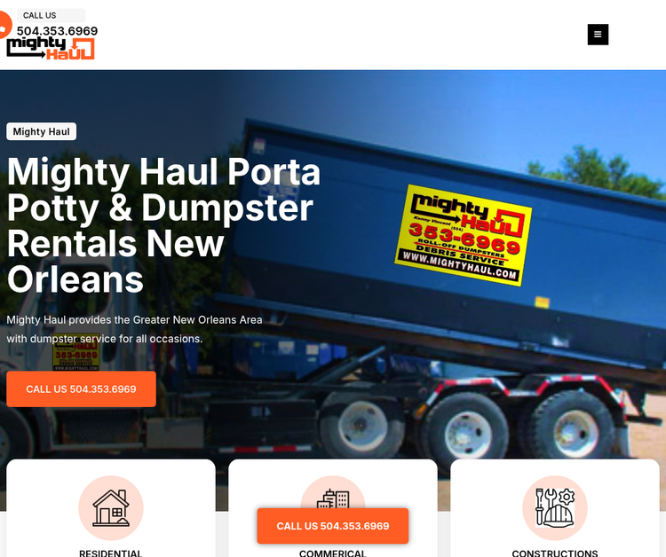 Dumpster Rental | Portable Toilets Rental in New Orleans, LA