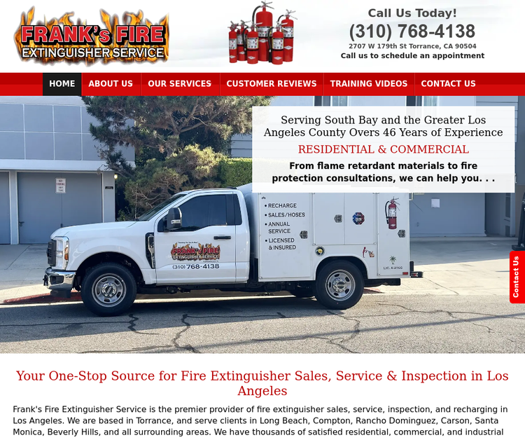 Frank’s Fire Extinguisher Service