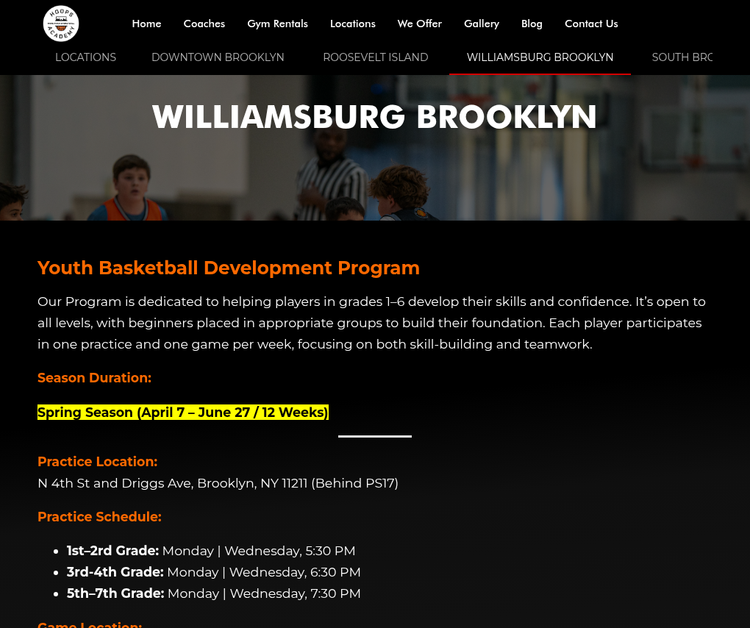 Hoops Basketball Academy Williamsburg