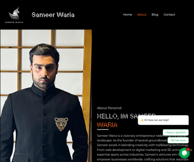 Sameer Waria Turning Big Ideas Into Real Things!