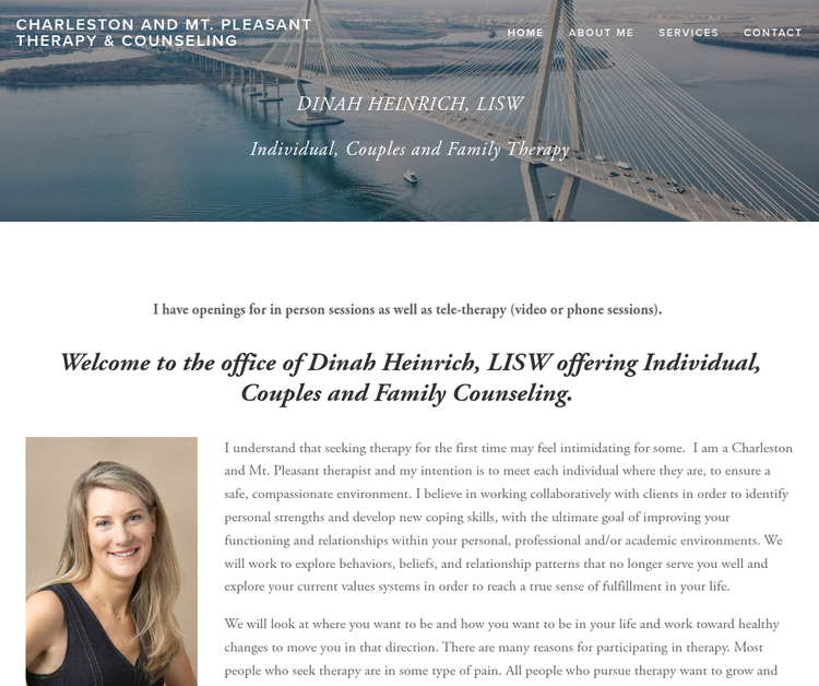 Dinah Heinrich, LISW Charleston and Mt. Pleasant Therapy & Counseling
