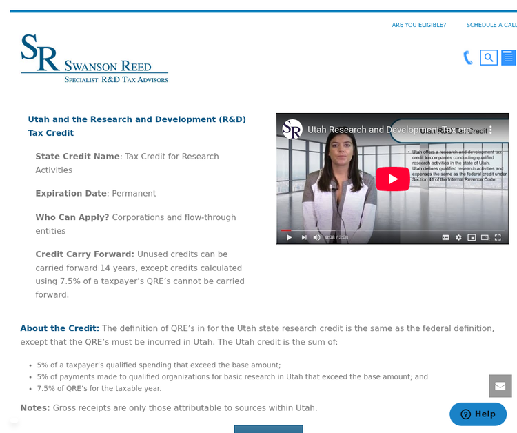 Swanson Reed | Specialist R&D Tax Advisors (Utah)