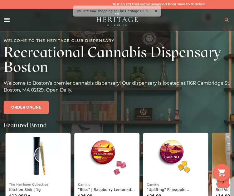 The Heritage Club - Boston Recreational Weed Dispensary