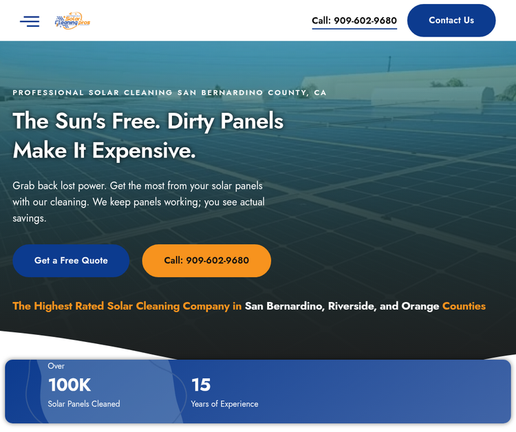 Affordable Solar Cleaning Pros