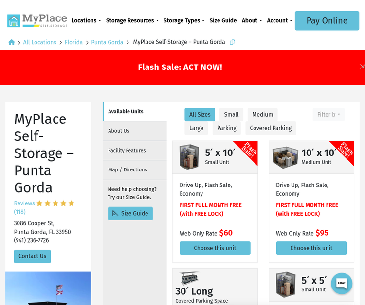 Self-Storage in Punta Gorda, FL