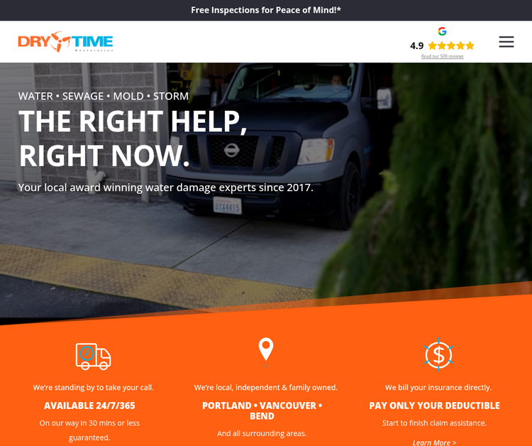 Water, Sewage, and Mold Restoration Experts in Portland, Vancouver, and Bend