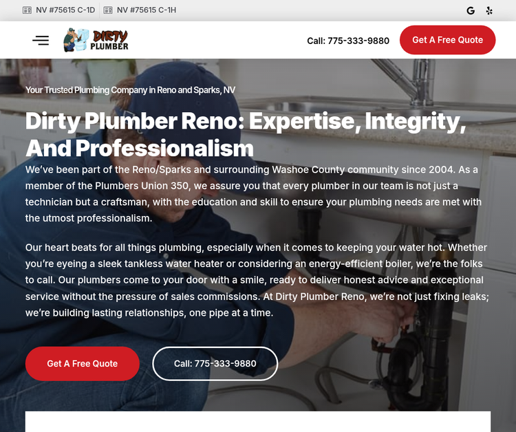 Dirty Plumber Reno