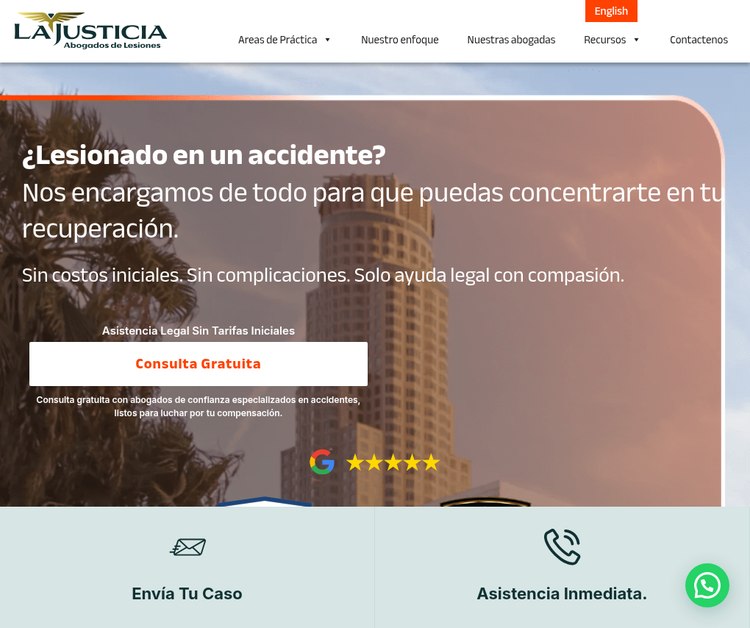 Déjanos luchar por ti mientras te recuperas de un accidente estresante | La Justicia Abogados