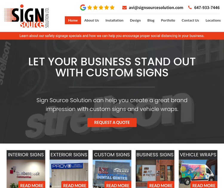 Sign Shop in Vaughan