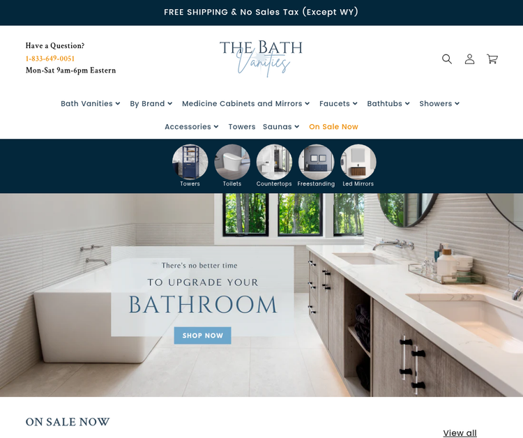 Premier Online Bathroom Vanity Store