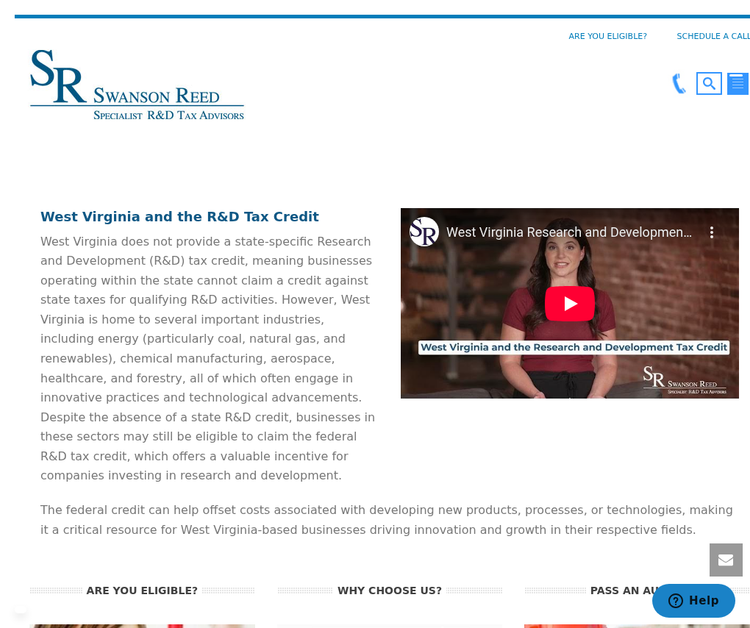 Swanson Reed | Specialist R&D Tax Advisors (West Virginia)